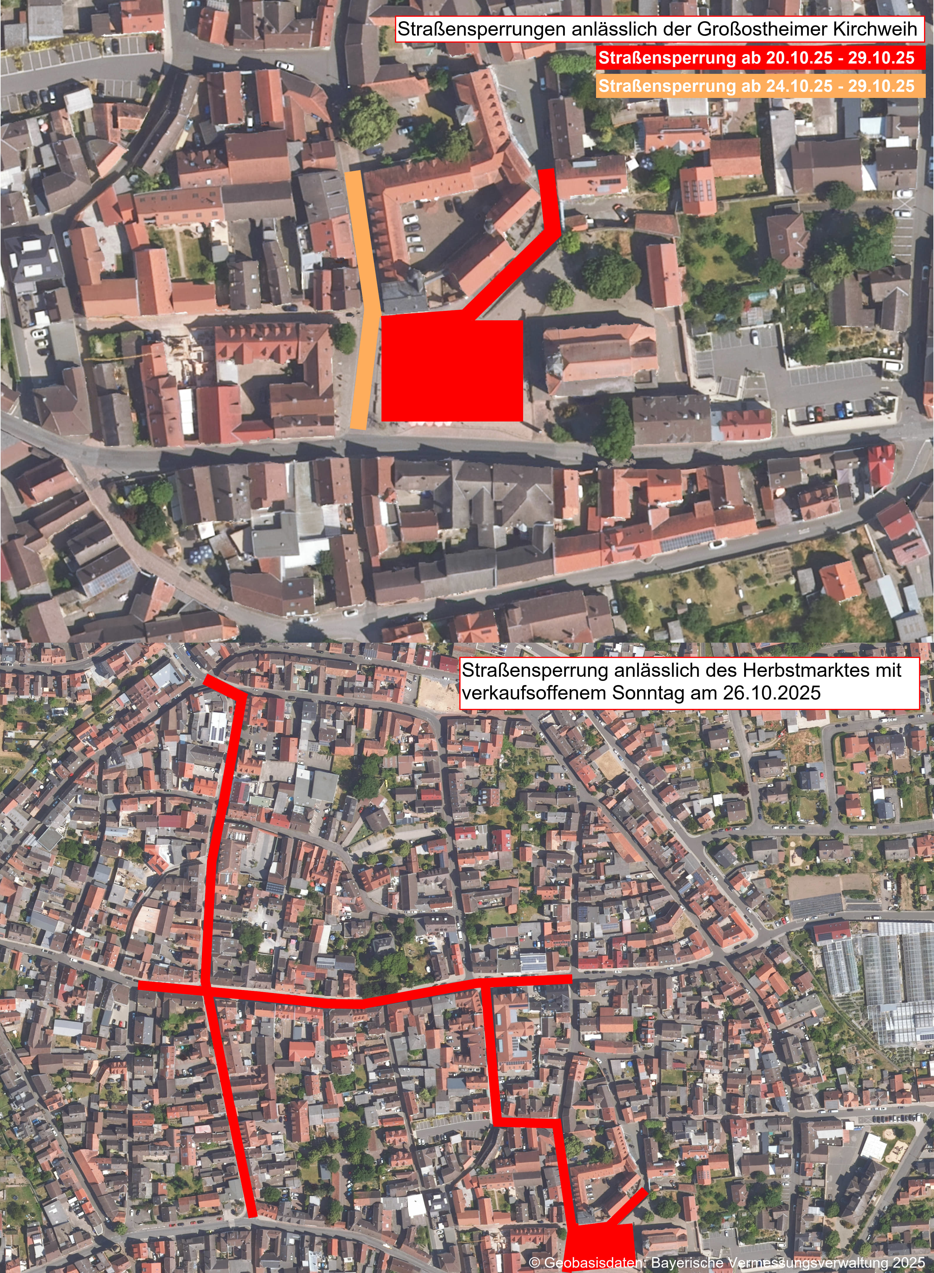 Straßensperrung Großostheimer Kirchweih _ Herbstmarkt Gesamt1
