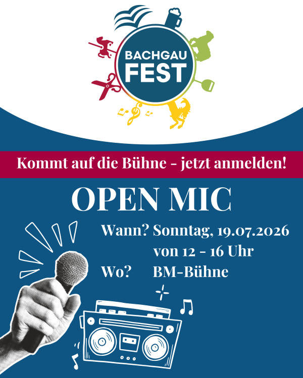 Bachgaufest - Open Mic1