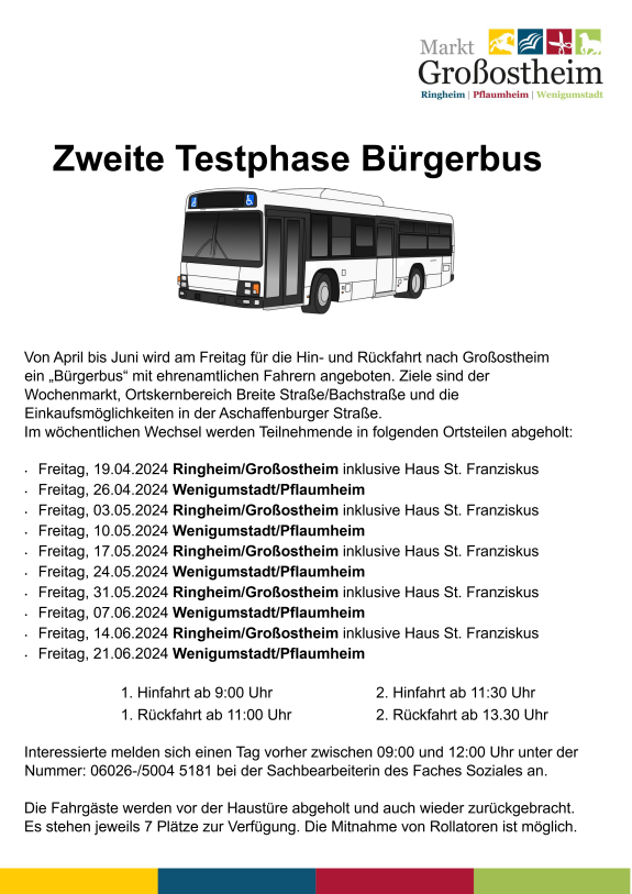 Zweite Testphase Bürgerbus