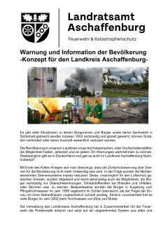 Warnung der Bevölkerung