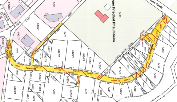 Übersichtsplan Holzweg