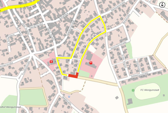 Sperrung Hamoirstraße