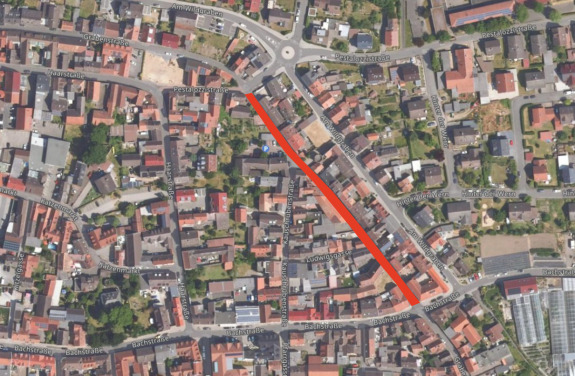 Luftbild_Bekanntmachung_Vollsperrung_Grabenstraße_96-112