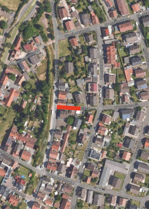 Luftbild_Vollsperrung_Taunusstraße