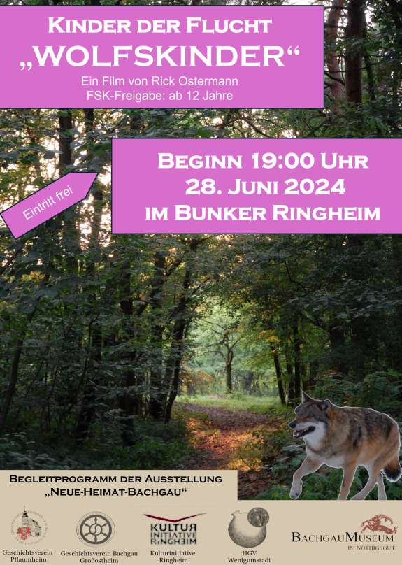 Plakat Filmvorstellung Wolfskinder