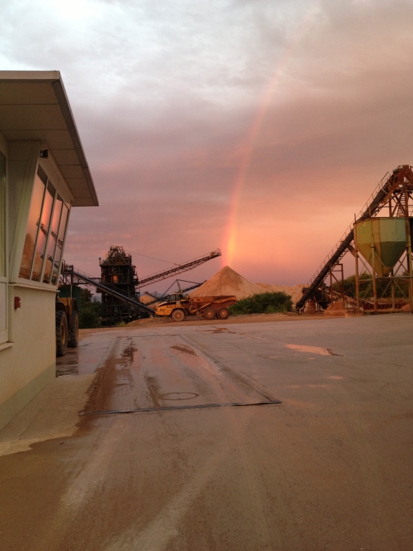 Großostheim (Regenbogenbild)