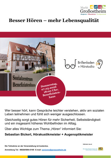 Besser Hören - mehr Lebensqualität Besser Hören - mehr Lebensqualität