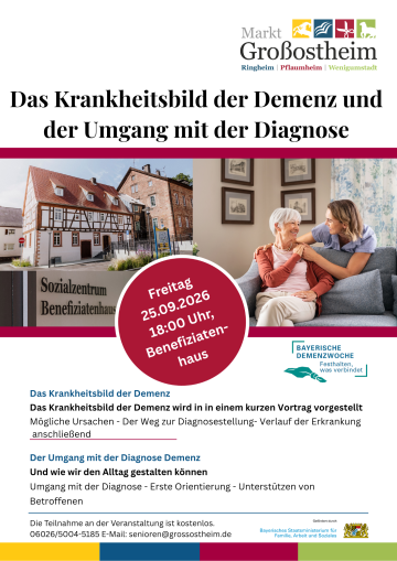 Demenzwoche - Plakat Veranstaltungen