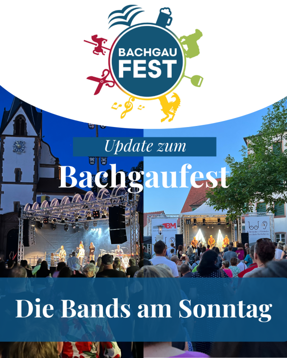 Bachgaufest Bands Sonntag