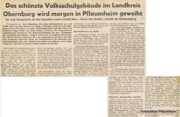 Zeitungsartikel 1963 Zeitungsartikel 1963