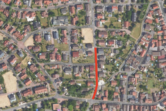 Luftbild_Bekanntmachung_Vollsperrung_Adalbert-Stifter-Straße