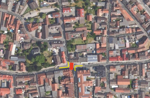 Luftbild_Bekanntmachung_Vollsperrung_Bachstraße_50