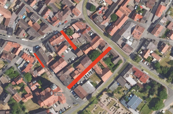 Luftbild_Bekanntmachung_Vollsperrung_Im_Eck_Kirchgasse_Schulgasse1