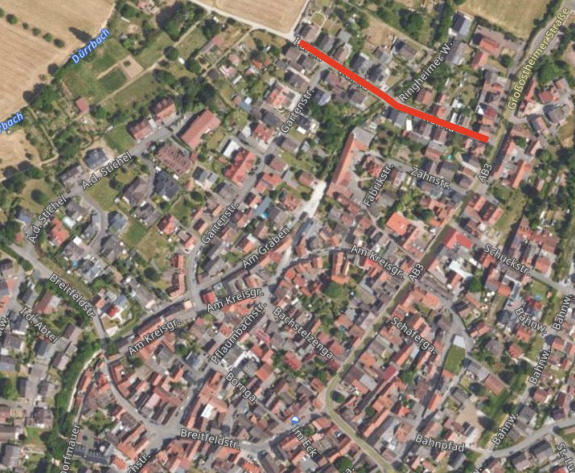 Luftbild_Bekanntmachung_Vollsperrung_In_der_Au
