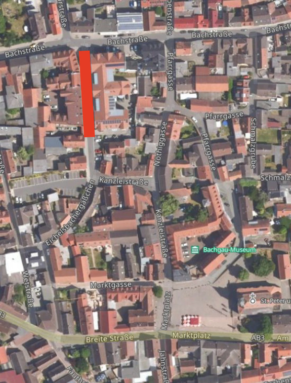 Luftbild_Bekanntmachung_Vollsperrung_Kanzleistraße