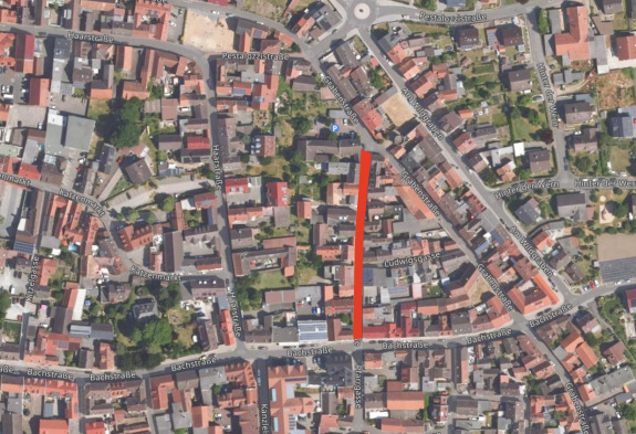 Luftbild_Bekanntmachung_Vollsperrung_Kauschrübenstraße