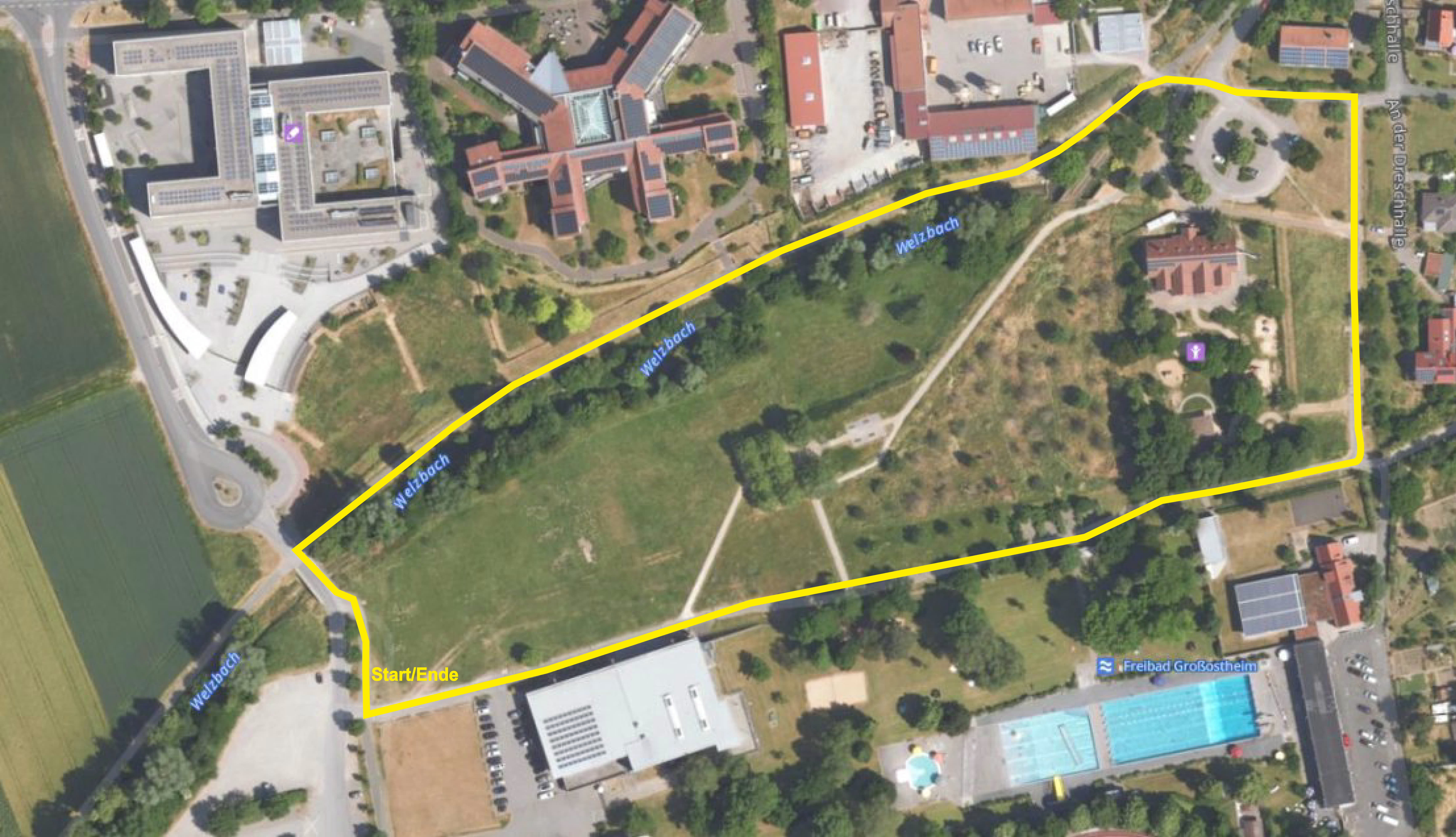 Luftbild_Sponsorenlauf_Grundschule_Großostheim1